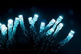 Battery LED Fairy Lights Aqua Blue 20 Bulbs - Static