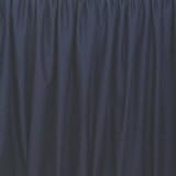 EasyOn Gathered Queen Size Dust Ruffle 18 inch drop Navy Blue