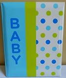 Amy Coe Baby First Year Record Memory Book - Blue Dot