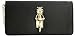 Love Moschino Black Satin Clutch Bag
