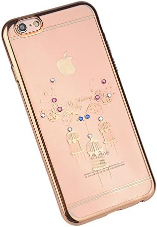 Generic Extra Thick and Solid] [Classy Fashion] [Ultra Slim Fit] [Matte Finish] Premium TPU Case, [Anti-Slip, Anti-Fall, Anti-Shock] Shock Resistant, Crystal Back for iPhone 6/6S (4.7-inch) [Birdcage]