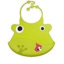Ulubulu Silicone Bib, Duke the Frog