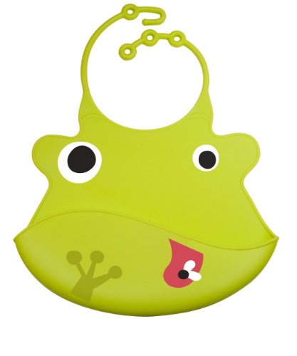 Ulubulu Silicone Bib, Duke the Frog