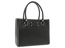 Kate Spade Tarrytown Boarskin Leather Quinn Bag Tote Black