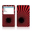 Twisted Red Design Skin Decal Sticker for Apple iPod video 30GB/ 60GB/ 80GB Player