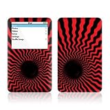 Twisted Red Design Skin Decal Sticker for Apple iPod video 30GB/ 60GB/ 80GB Player
