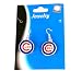 Logo Dangle Earrings - Chicago Cubs (Silver Tone)