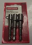 Craftsman 29529 3 pc. Heavy-Duty Magnetic Impact Nutsetters 1/4 5/16 3/8 [並行輸入品]