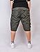 Olrain Men's Retro Classic Twill Multi Pocket Cargo Shorts