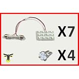 11 x Super Bright White LED Lights Interior Package Deal Honda Odyssey by Fyre Flys