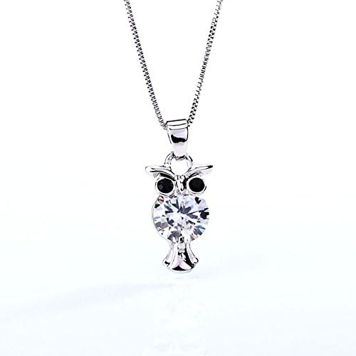 SweetBaby Lady "Owl" Korean Style Crystal Short Necklace(C2)