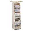 Natural Soft Canvas 6 Shelf Organizer