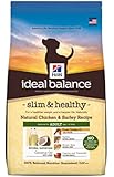 Hill's Ideal Balance Slim & Healthy Natural Chicken & Barley Recipe Adult Dry Dog Food, 21-Pound