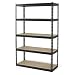 Gorilla Rack GRZ6-4824-5IMP 5-Shelf 48-by-24-by-72-Inch Shelving Unit, Black