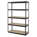 Gorilla Rack GRZ6-4824-5IMP 5-Shelf 48-by-24-by-72-Inch Shelving Unit, Black