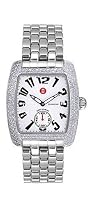 Michele Women's Mini Urban Diamond Steel Bracelet Watch #MWW02A000124