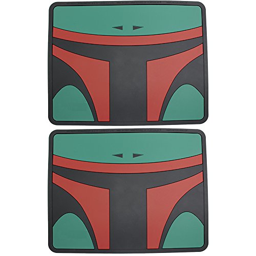Licensed Star Wars Boba Fett Bounty Hunter Utility Rubber Floor Mats Car Truck