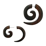 Faux Wood - Wild Tribe Organic Fake Tapers - 16g - Sold As A Pair