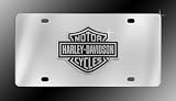 Harley Davidson Car Truck SUV License Plate Tag Metal - Chromed Bar & Shield Logo