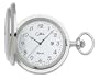 Colibri Hunting Case Silvertone Pocket Watch Tech Design PWS096006