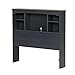 South Shore Aviron Bookcase Headboard-Twin-Blueberry
