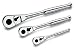 SK 4513 3 Piece 1/4-Inch, 3/8-Inch, and 1/2-Inch Drive Teardrop Ratchet Set