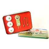 John Deere Golf Tin Gift Set (Includes 3 Logo Balls, Repair Tool, 3 Logo Tees) by 