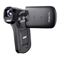 Sanyo Xacti VPC-CG20 Camcorder (SD Kartenslots, 5-fach optischer Zoom, 6,9 cm Display, mini HDMI) schwarz