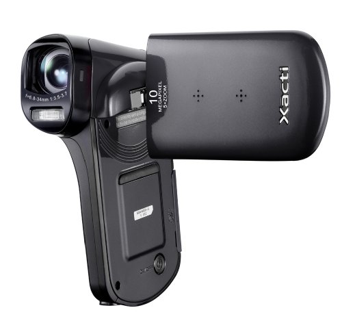 Sanyo Xacti VPC-CG20 Camcorder (SD Kartenslots, 5-fach optischer Zoom, 6,9 cm Display, mini HDMI) schwarz