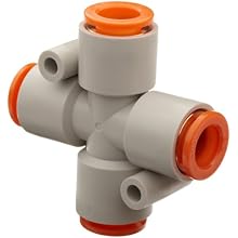 SMC KQ2TW PBT One-Touch Tube Fitting, Cross, Tube OD