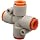 SMC KQ2TW PBT One-Touch Tube Fitting, Cross, Tube OD