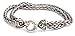 Sterling Silver Double Chain Bracelet from The Swirl Collection, 7.5