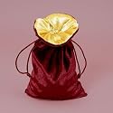 Rune Bag: Gold and Red Velvet