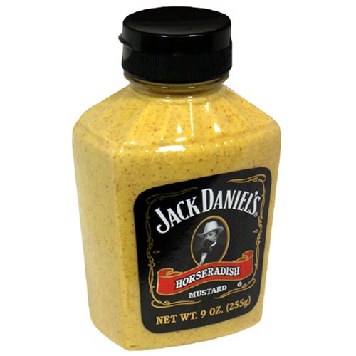 Jack Daniels Horse Radish Mustard, 9-Ounce Bottles (Pack of 6)