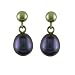 14K Yellow Gold Drop Ball Earrings with 6-1/2-7mm Freshwater Pearls