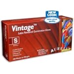 Aurelia® Vintage™ Latex Powdered Latex Examination Gloves, large, 100 gloves/box, 10 bo