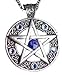 Jewelry : Celtic Pentagram Pendant Necklace with Swarovski Crystal for Achieving Willpower and Success