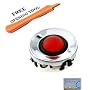 Ferrari Red Blackberry Trackball / Joystick / Navigate / Pearl / Ring Repair Replacement Fix Fixing for Rim Blackberry Pearl 8100 8130 Curve 8300 8310 8320 8800 8820 8830 plus easy open opening tool and microfiber cleaning cloth.