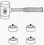 Nupla #02549 Hammer With 4 Tips