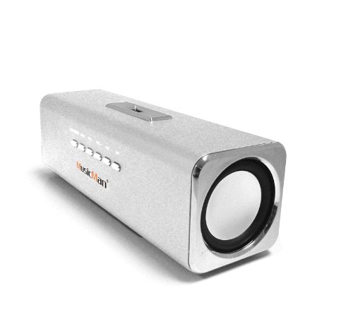 MusicMan MA Lautsprecher (MP3-Player, Soundstation & Radio, USB, Line-In) silber Preisvergleich