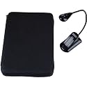 Kindle 2 River Nubuck Leather Sleeve Case Cover (Black) with Mighty Bright XtraFlex Reading Light