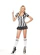 Sexy Umpire Halloween Costume Football Referee Official Mini Dress