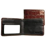 Jack Georges Croco Collection Bi-Fold Mens Wallet