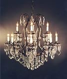 Versailles Wrought Iron Chandelier H. 30 W. 28 12 lights