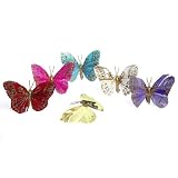 Glitter Butterfly Clips