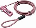 Sendt Pink Notebook / Laptop Combination Lock Security Cable