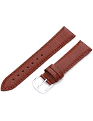 Hadley-Roma Womens LSL725RR 180 18-mm Tan Java Lizard Grain Watch Strap