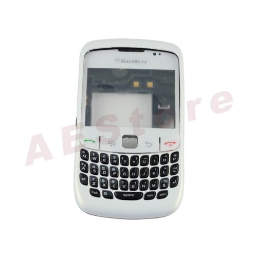 Blackberry Curve 8520 Full Housing Case Keypad Case Us White