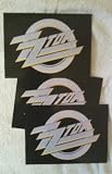ZZ TOP PACK OF 3 LARGE STICKERS BRAND NEW VERY RARE 100% OFFICIAL MERCHANDISE (EACH STICKER AROUND 15CM BY 11CM IN SIZE)
