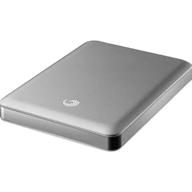 SEAGATE Disque dur externe portable GoFlex For Mac STBB500100- 500 Go, argent + Housse QHDC-101K - noir .